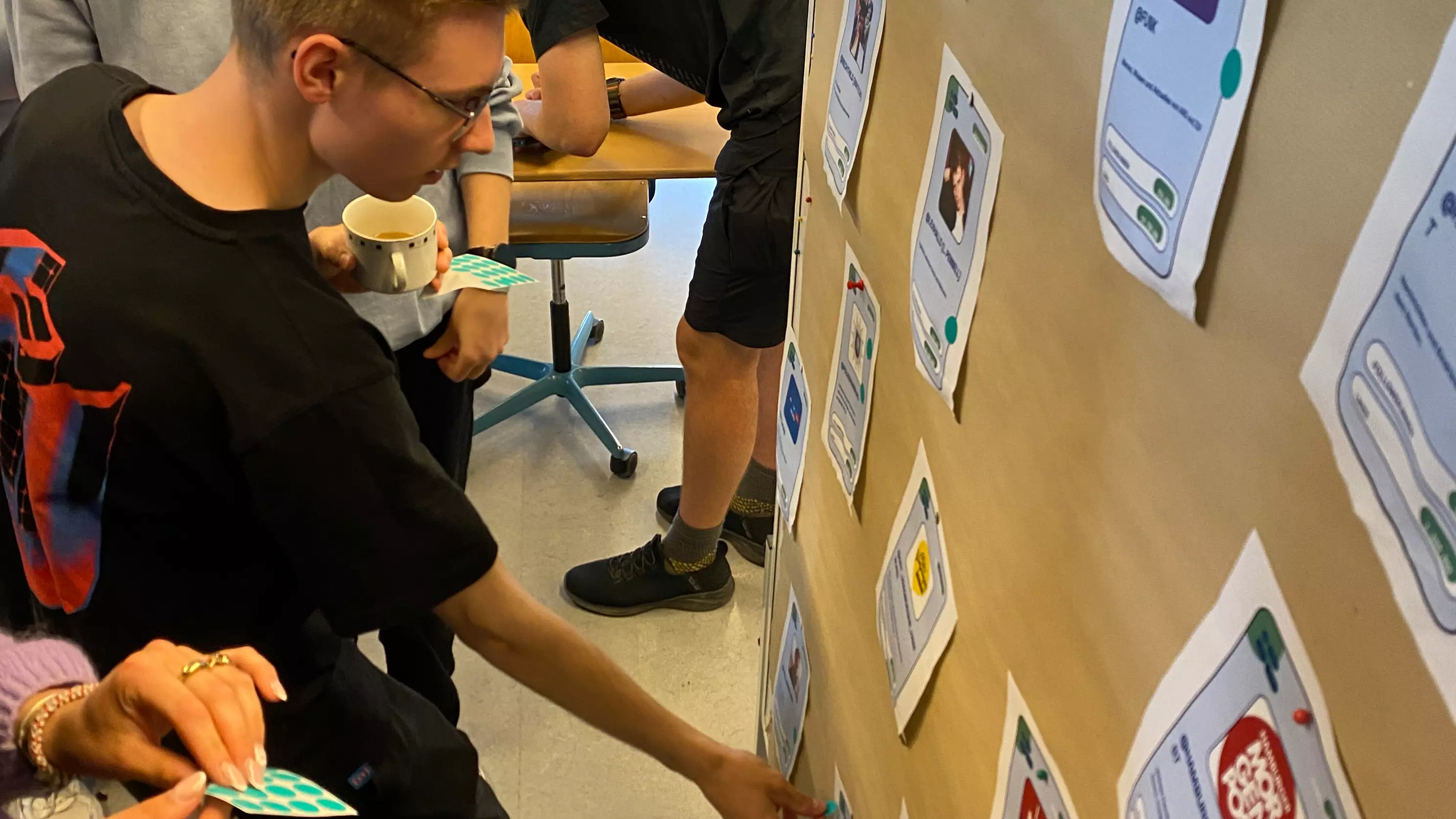Bitte markieren: Welche Creator sind für die Jugendlichen wichtig? (Foto: Fiete Stegers)